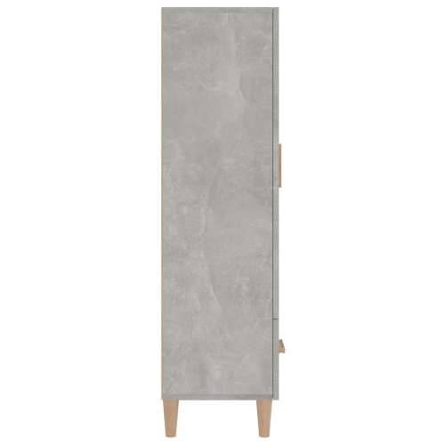 Visoka komoda siva boja betona 70x31x115 cm konstruirano drvo - Beton siva 1 Cijena