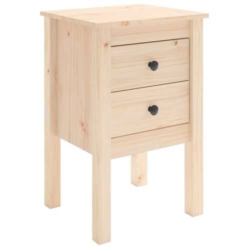 Noćni ormarić 40 x 35 x 61,5 cm od masivne borovine - Smeđa 1 Cijena
