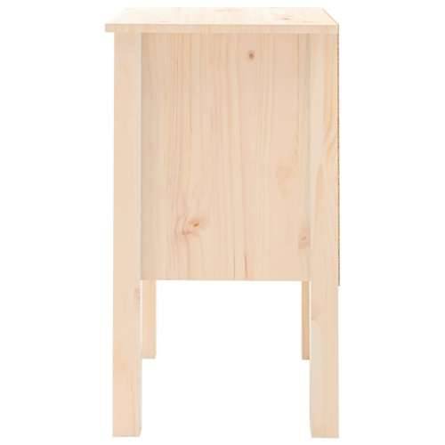 Noćni ormarić 40 x 35 x 61,5 cm od masivne borovine - Smeđa 1 Cijena