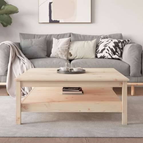 Stolić za kavu 100 x 100 x 40 cm od masivne borovine - Prirodna 100 x 100 x 40 cm 1 Cijena
