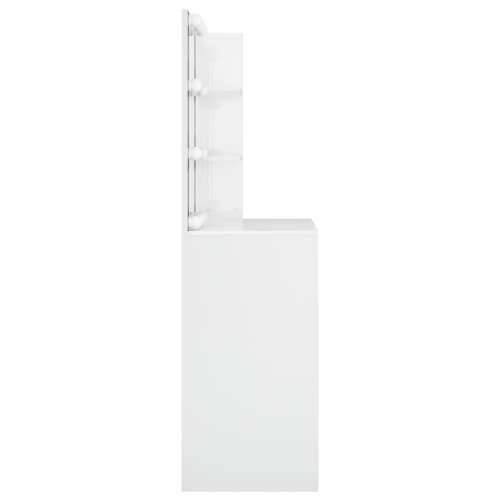 Toaletni stolić s LED svjetlima sjajni bijeli 74,5x40x141 cm Cijena