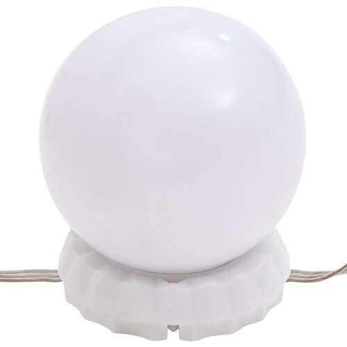 Toaletni stolić s LED svjetlima sjajni bijeli 96x40x142 cm Cijena
