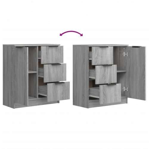 Komoda boja hrasta sonome 60 x 30 x 70 cm od konstruiranog drva - Sivi hrast sonoma 1 Cijena