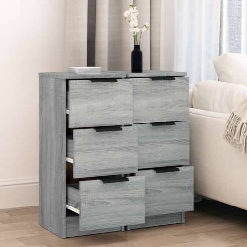 Komode 2kom boja hrasta sonome 30x30x70cm od konstruiranog drva - Sivi hrast sonoma 2 Cijena