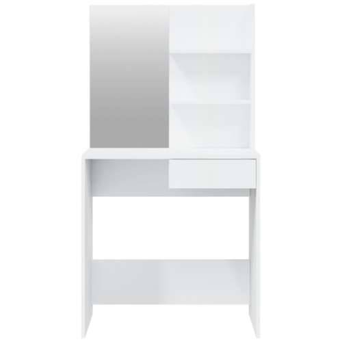 Set toaletni stolić svjetlima sjajni bijeli 74,5x40x141 cm Cijena
