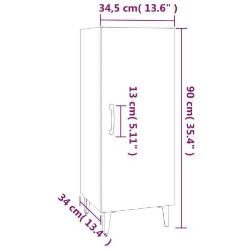 Komoda siva boja betona 34,5x34x90 cm od konstruiranog drva - Beton siva 1 Cijena