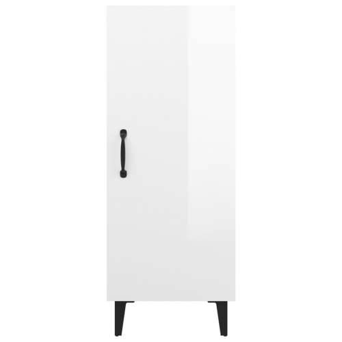 Komoda sjajna bijela 34,5x34x90 cm od konstruiranog drva - Visoko sjajno bijela 1 Cijena