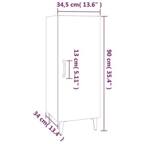 Komoda sjajna bijela 34,5x34x90 cm od konstruiranog drva - Visoko sjajno bijela 1 Cijena