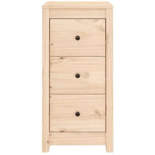 Komode 2 kom 40x35x80 cm od masivne borovine - Prirodna 2 Ormarić s 3 ladice Cijena