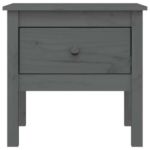 Bočni stolići 2 kom sivi 50x50x49 cm od masivne borovine Siva 50 x 50 x 49 cm 2 Cijena