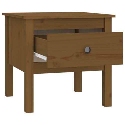 Bočni stolić boja meda 50x50x49 cm od masivne borovine - boja meda 50 x 50 x 49 cm 1 Cijena