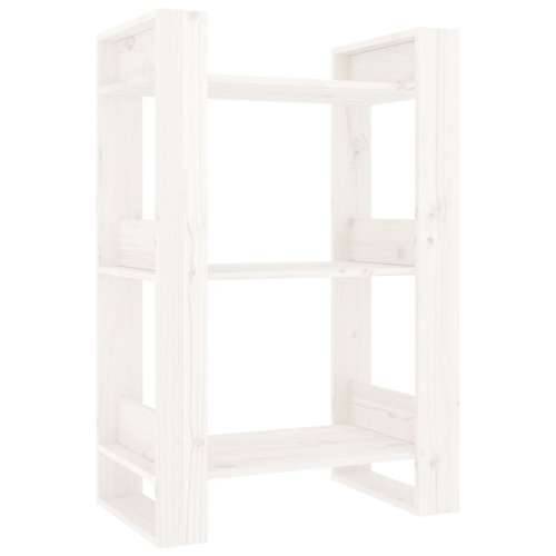 Ormarić za knjige / pregrada bijeli 60x35x91 cm od borovine - Bijela 1 Cijena