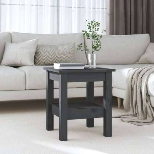 Stolić za kavu sivi 35 x 35 x 40 cm od masivne borovine - Siva 35 x 35 x 40 cm 1 Cijena