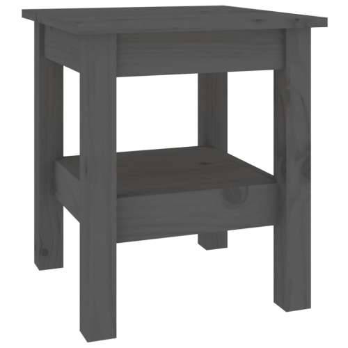 Stolić za kavu sivi 35 x 35 x 40 cm od masivne borovine - Siva 35 x 35 x 40 cm 1 Cijena