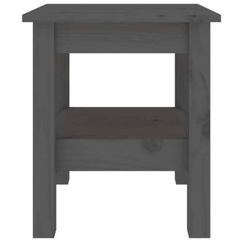 Stolić za kavu sivi 35 x 35 x 40 cm od masivne borovine - Siva 35 x 35 x 40 cm 1 Cijena