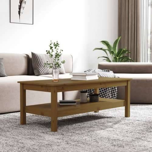 Stolić za kavu boja meda 110x50x40 cm od masivne borovine - boja meda 110 x 50 x 40 cm 1 Cijena