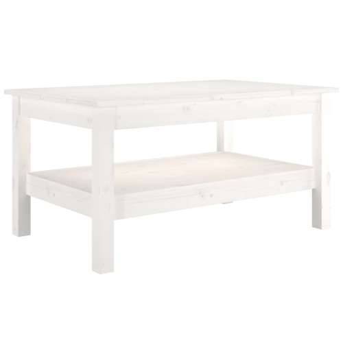 Stolić za kavu bijeli 80x50x40 cm od masivne borovine - Bijela 80 x 50 x 40 cm 1 Cijena