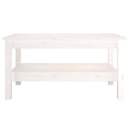 Stolić za kavu bijeli 80x50x40 cm od masivne borovine - Bijela 80 x 50 x 40 cm 1 Cijena