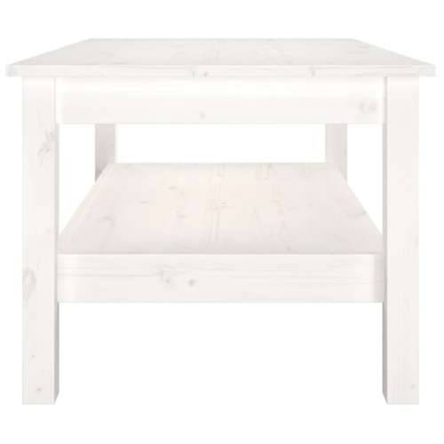 Stolić za kavu bijeli 80x50x40 cm od masivne borovine - Bijela 80 x 50 x 40 cm 1 Cijena