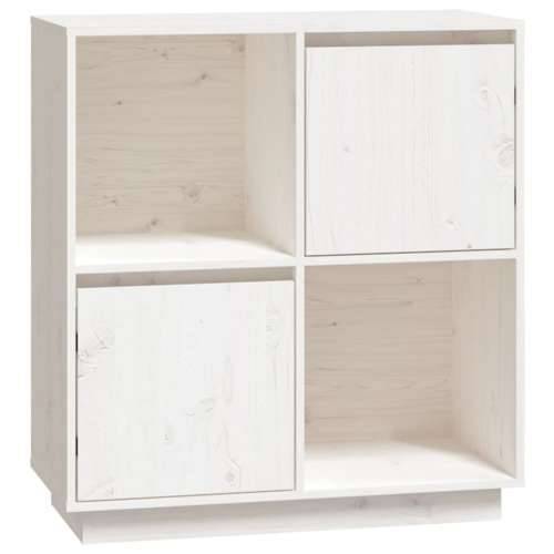 Komoda bijela 74 x 35 x 80 cm od masivne borovine - Bijela 1 Cijena