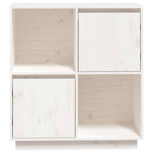 Komoda bijela 74 x 35 x 80 cm od masivne borovine - Bijela 1 Cijena