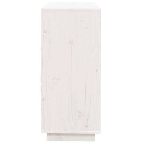 Komoda bijela 74 x 35 x 80 cm od masivne borovine - Bijela 1 Cijena