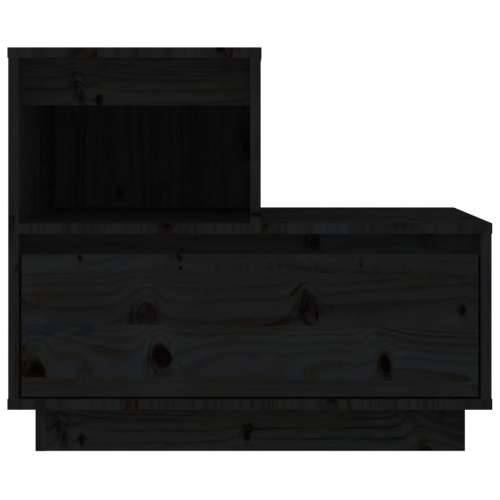 Noćni ormarići 2 kom Crno 60x34x51 cm od masivne borovine - Crna 2 Cijena