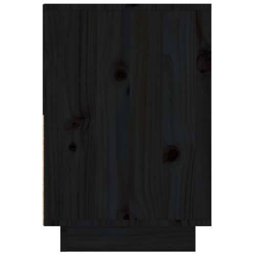 Noćni ormarići 2 kom Crno 60x34x51 cm od masivne borovine - Crna 2 Cijena