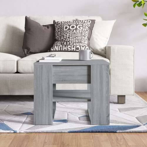 Stolić za kavu boja hrasta 55,5x55x45 cm konstruirano drvo - Sivi hrast sonoma 1 Cijena