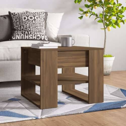 Stolić za kavu boja Smeđa 55,5x55x45 cm konstruirano drvo - Smeđi hrast 1 Cijena