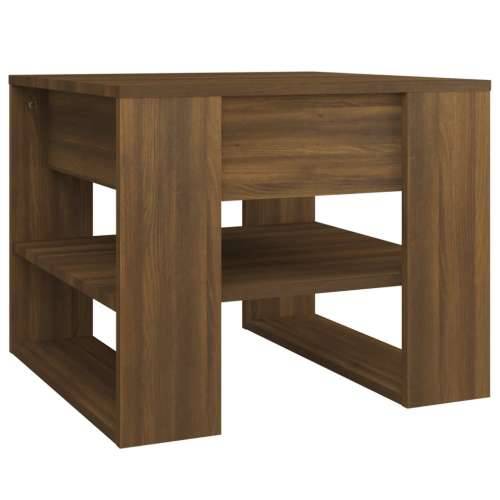 Stolić za kavu boja Smeđa 55,5x55x45 cm konstruirano drvo - Smeđi hrast 1 Cijena