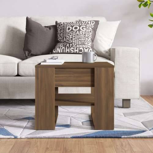 Stolić za kavu boja Smeđa 55,5x55x45 cm konstruirano drvo - Smeđi hrast 1 Cijena