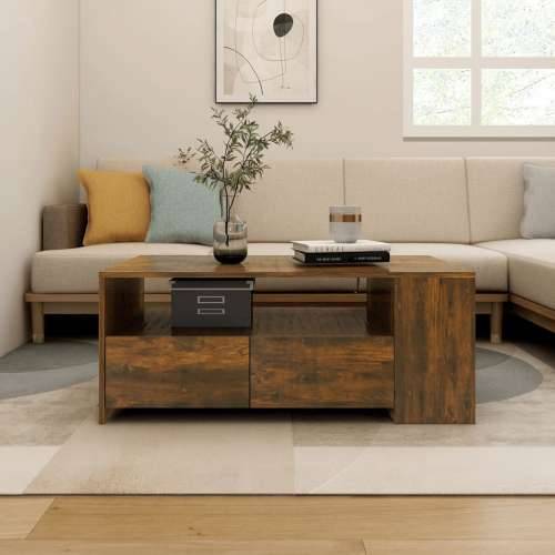 Stolić za kavu boja hrasta 102x55x42 cm konstruirano drvo - Dimljeni hrast 1 Cijena