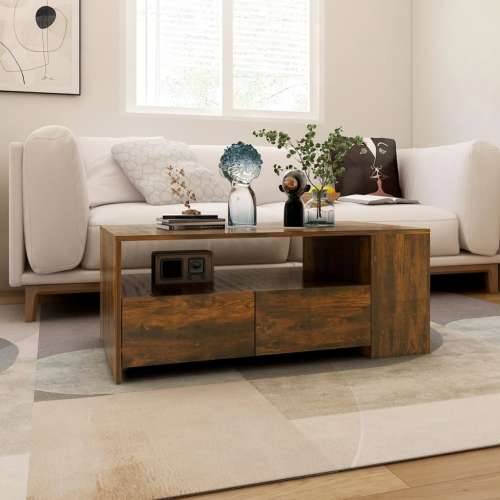 Stolić za kavu boja hrasta 102x55x42 cm konstruirano drvo - Dimljeni hrast 1 Cijena