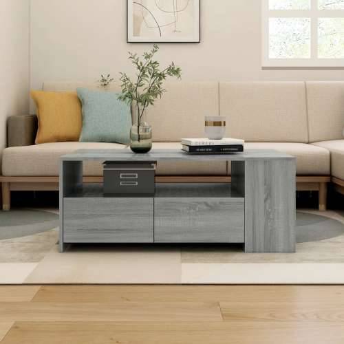 Stolić za kavu boja hrasta 102x55x42 cm konstruirano drvo - Sivi hrast sonoma 1 Cijena