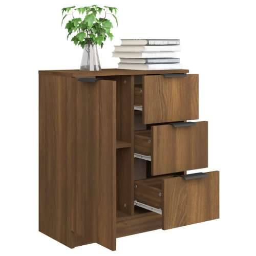 Komoda boja hrasta smeđi 60 x 30 x 70 cm od konstruiranog drva - Smeđi hrast 1 Cijena