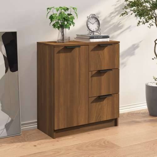 Komoda boja hrasta smeđi 60 x 30 x 70 cm od konstruiranog drva - Smeđi hrast 1 Cijena