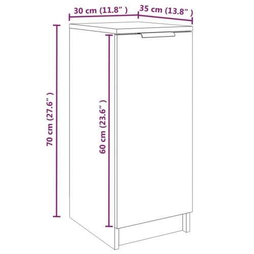 Ormarić za cipele sivi hrast 30x35x70 cm konstruirano drvo - Sivi hrast sonoma 1 Cijena