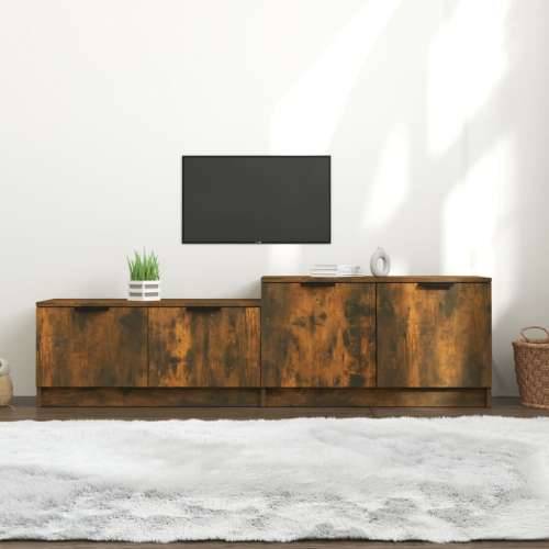 TV ormarić boja dimljenog hrasta158,5x36x45cm konstruirano drvo - Dimljeni hrast 1 Cijena