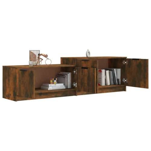 TV ormarić boja dimljenog hrasta158,5x36x45cm konstruirano drvo - Dimljeni hrast 1 Cijena