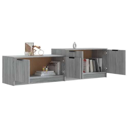TV ormarić boja hrasta sonome 158,5x36x45 cm konstruirano drvo - Sivi hrast sonoma 1 Cijena