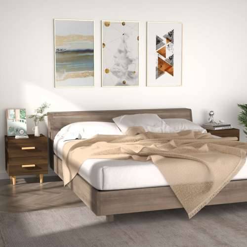 Noćni ormarići 2 kom boja smeđi hrasta 40 x 35 x 47,5 cm - Smeđi hrast 2 Cijena