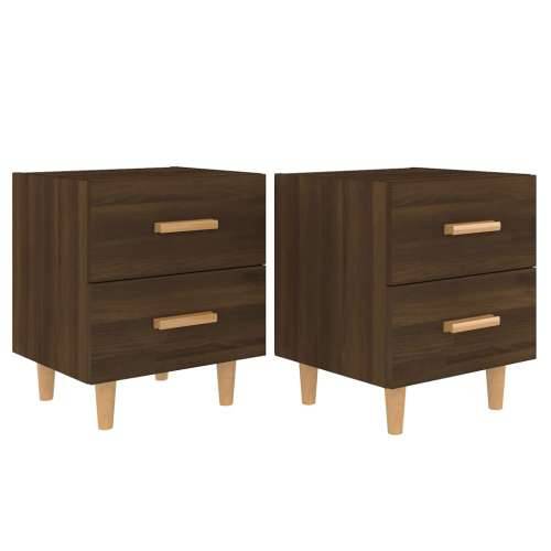 Noćni ormarići 2 kom boja smeđi hrasta 40 x 35 x 47,5 cm - Smeđi hrast 2 Cijena