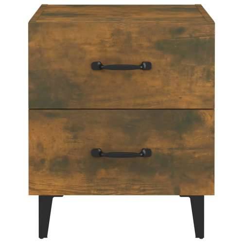 Noćni ormarići 2 kom boja dimljenog hrasta 40x35x47,5 cm - Dimljeni hrast 2 Cijena