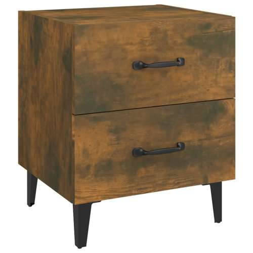 Noćni ormarići 2 kom boja dimljenog hrasta 40x35x47,5 cm - Dimljeni hrast 2 Cijena