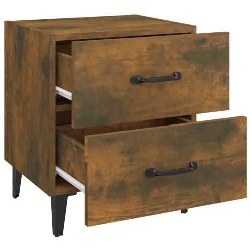 Noćni ormarići 2 kom boja dimljenog hrasta 40x35x47,5 cm - Dimljeni hrast 2 Cijena