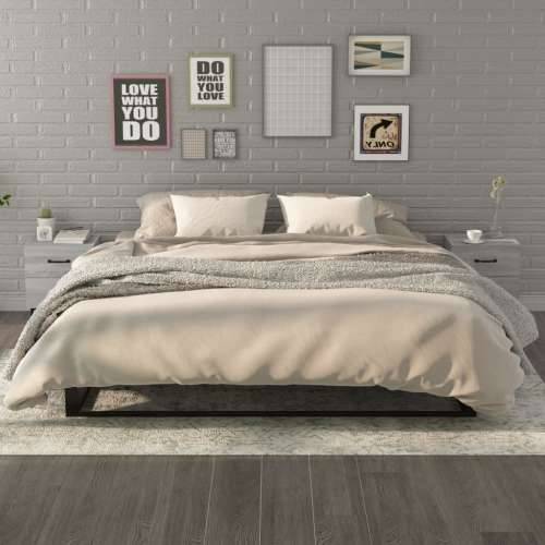 Noćni ormarići 2 kom boja hrasta sonome 40x35x47,5 cm - Sivi hrast sonoma 2 Cijena