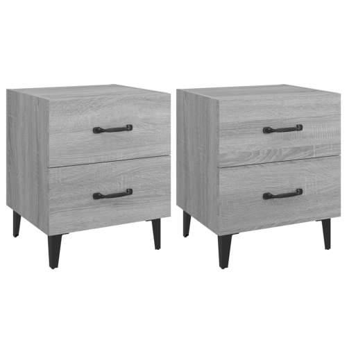 Noćni ormarići 2 kom boja hrasta sonome 40x35x47,5 cm - Sivi hrast sonoma 2 Cijena