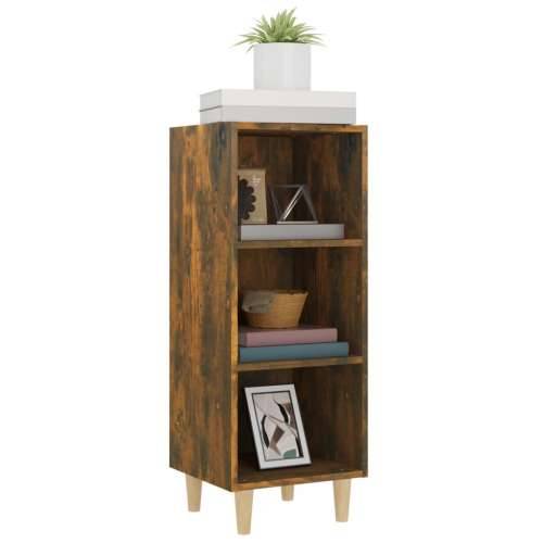 Komoda boja dimljenog hrasta 34,5x32,5x90 cm konstruirano drvo - Dimljeni hrast 1 Cijena