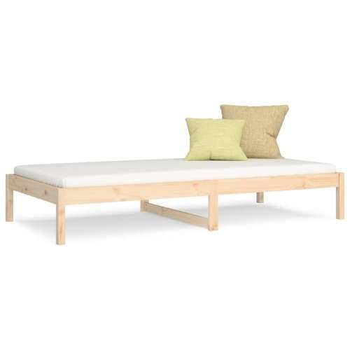 Dnevni krevet bez madraca 80 x 200 cm od masivne borovine - Prirodna 80 x 200 cm Cijena
